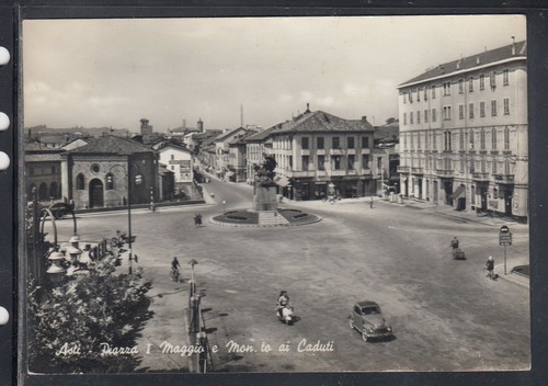 Cartolina asti piazza maggio - cartolina,