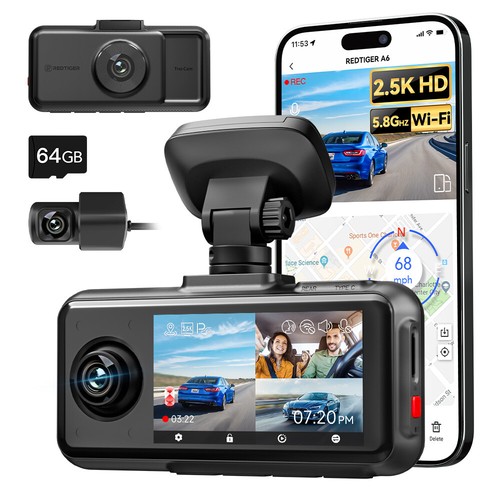 Redtiger dashcam 5k - a6, 2,5k